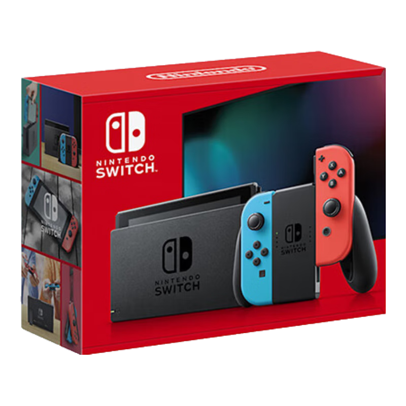 雙11狂歡、plus會員、京東百億補貼：Nintendo Switch任天堂 Switch NS掌上游戲機 紅藍手柄 續(xù)航 日版  1690.51元包郵