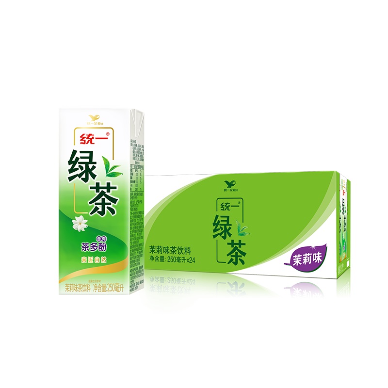 統(tǒng)一 綠茶 250ml*24盒 茶飲料 25.9元