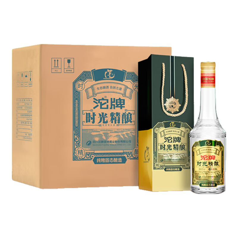 沱牌 沱牌酒 時(shí)光精釀 濃香型白酒 50度 500ml*6 整箱裝  118元包郵（需領(lǐng)券）