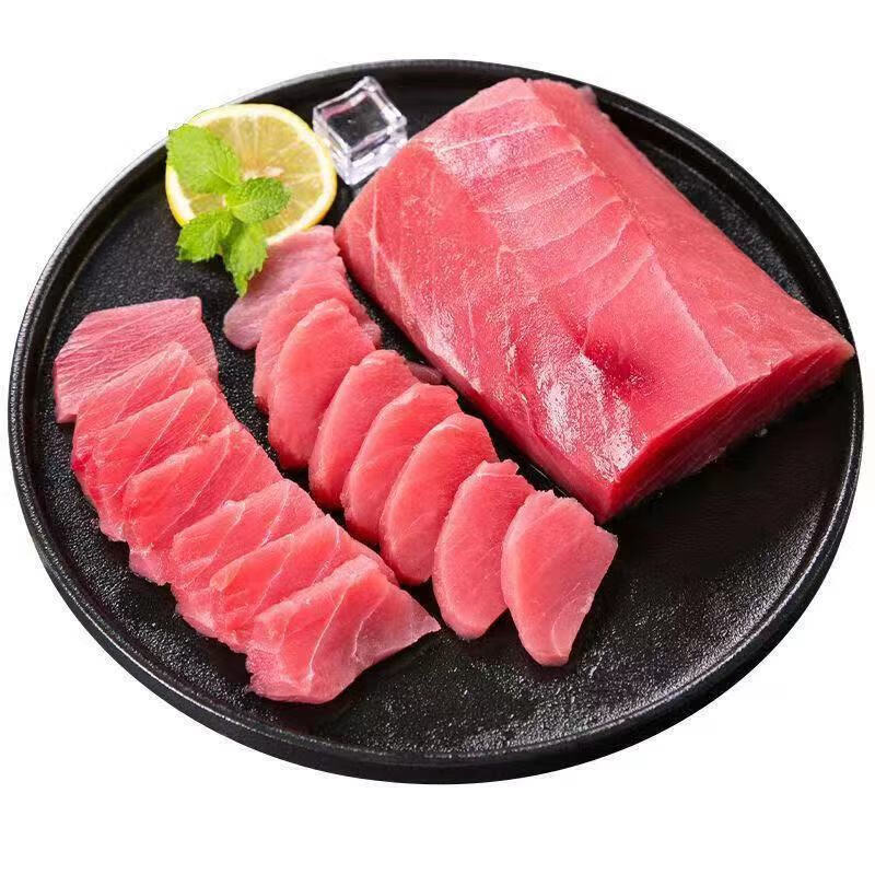 金槍魚肉1斤 贈芥末醬油 42.5元（需買2件，需用券）