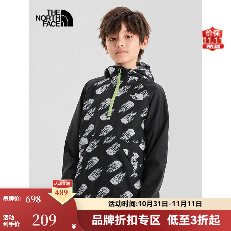 THE NORTH FACE 北面 兒童皮膚衣 QKK5Q0/黑色 170/XL ￥187.46