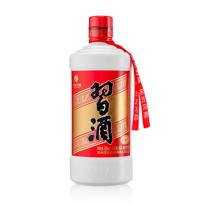 XIJIU 习酒 圆习酒 酱香型白酒53度 500ml 单瓶装 98.9元