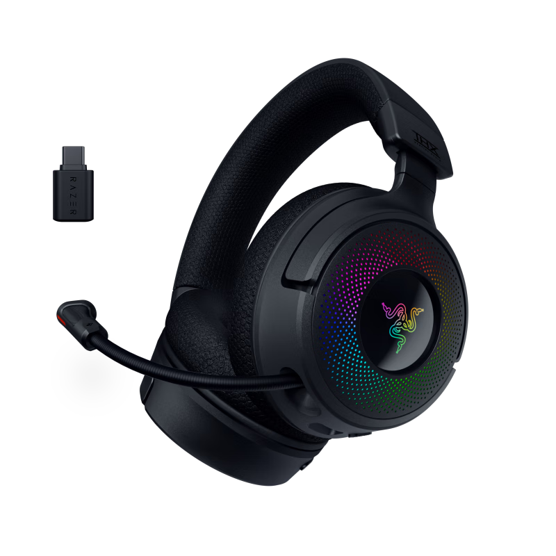 雷蛇（Razer）北海巨妖V4 頭戴式無(wú)線藍(lán)牙 耳機(jī) 1242.33元