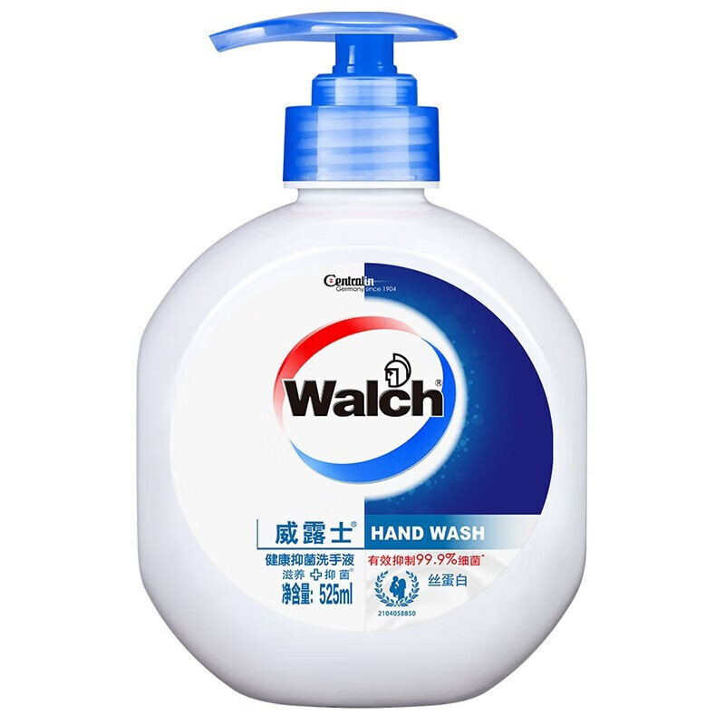 Walch 威露士 洗手液（絲蛋白）健康抑菌洗手液525ml*1瓶 易沖洗兒童成人通用 券后5.44元