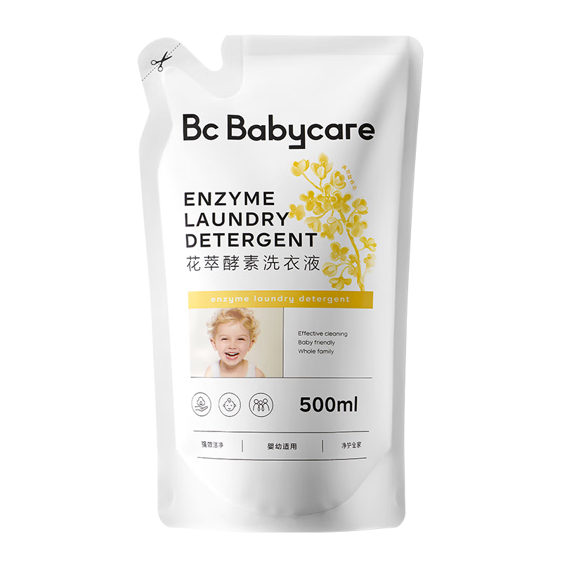 bc babycare 花萃酵素寶寶香氛洗衣液 500ml 1袋 桂花 6.41元（需plus會員/領券）