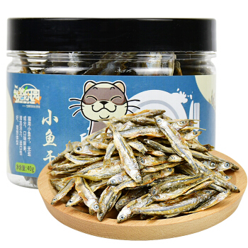 憨憨樂(lè)園 小魚(yú)干貓零食天然健康無(wú)鹽魚(yú)干成幼貓補(bǔ)鈣零食40g 18.9元