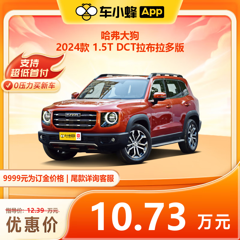 HAVAL 哈弗 大狗 2024款 1.5T DCT 拉布拉多版 SUV 107300元（需付订金9999元，整车价格107300元）