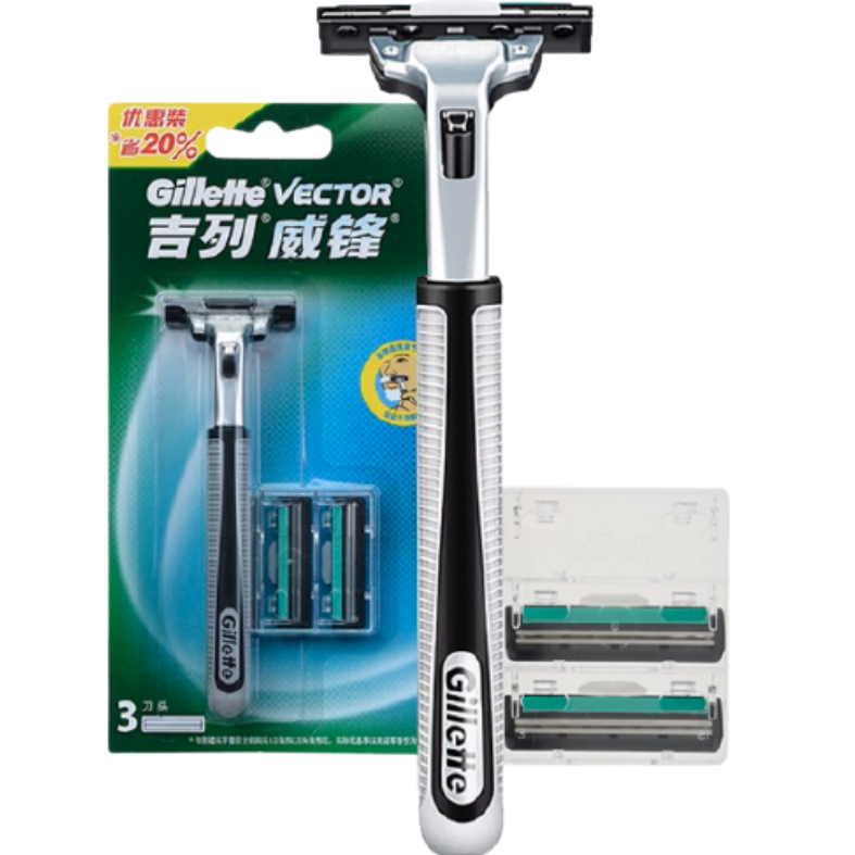 Gillette 吉列 威锋经典手动剃须刀 1刀架+3刀头 16元