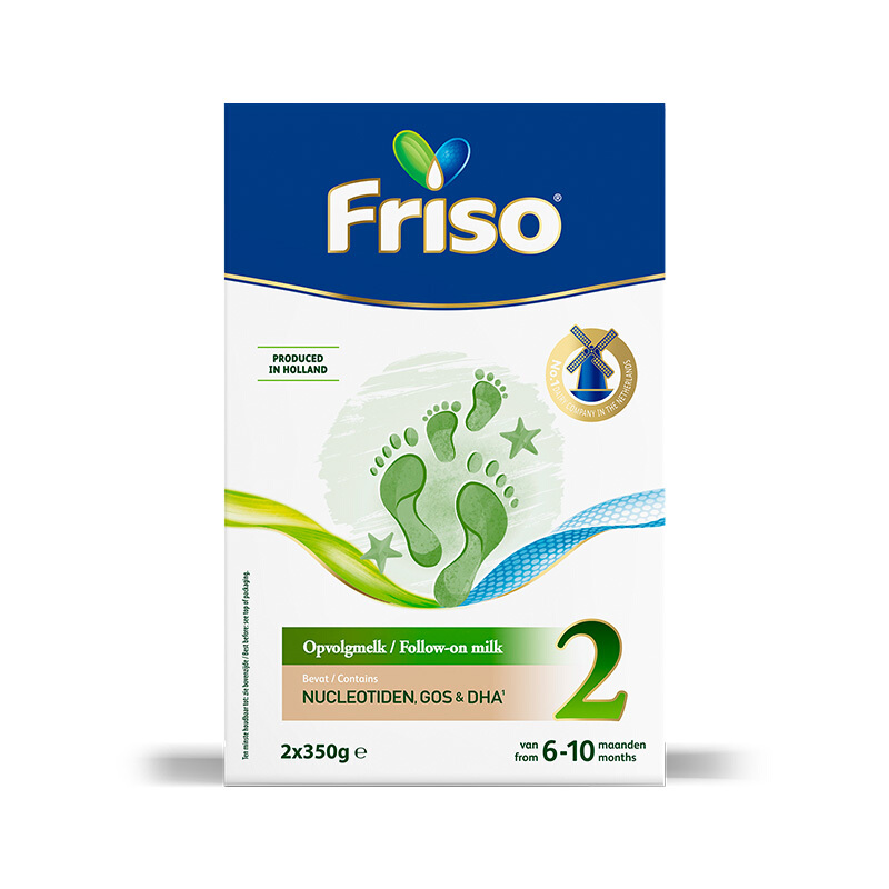 Friso 美素佳儿 荷兰系列2段(6-10个月)较大婴幼儿配方奶粉5倍DHA配方700g*6盒/箱 617.5元