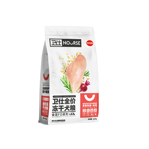 NOURSE 卫仕 狗粮 食荟冻干犬粮400g 成幼犬全价通用（鸡肉蓝莓奶酪）柴犬柯基 9.41元