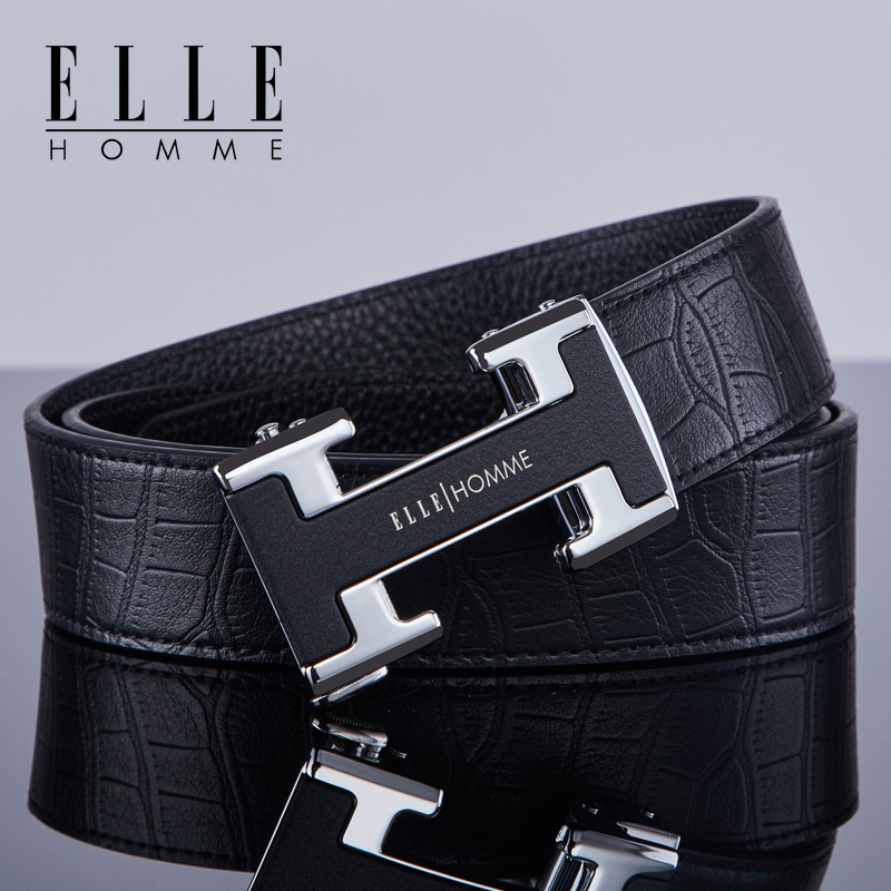 ELLE HOMME 法国品牌皮带真皮自动扣 券后77.66元