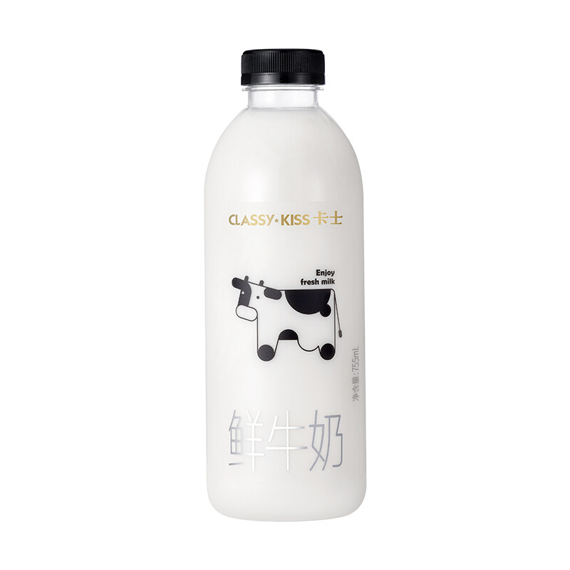 卡士 鮮牛奶 755ml 8.67元