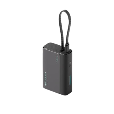 CukTech 酷态科 LPB100 电能块自带线CP133L 钛黑 10000mAh 券后77.02元