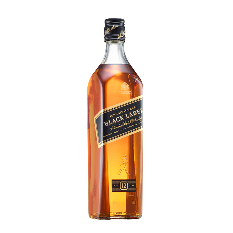 JOHNNIE WALKER 尊尼獲加 12年 黑牌 調(diào)和 蘇格蘭威士忌 40%vol 500ml 112元