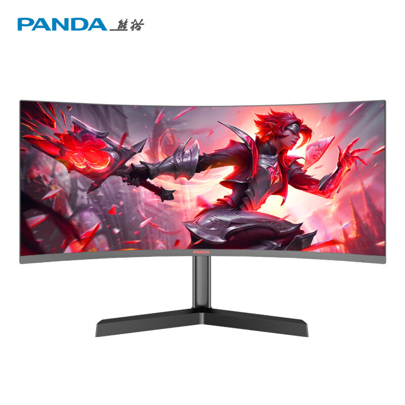 PANDA 熊貓 34英寸電競帶魚屏 180Hz高刷 WQHD準4K R1500曲面屏 21:9 HDR400 升降旋轉(zhuǎn)顯示器MX34U6 券后1091.51元