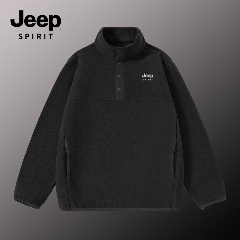 JEEP SPIRIT 吉普搖粒絨外套 立領(lǐng)夾克 券后36.08元