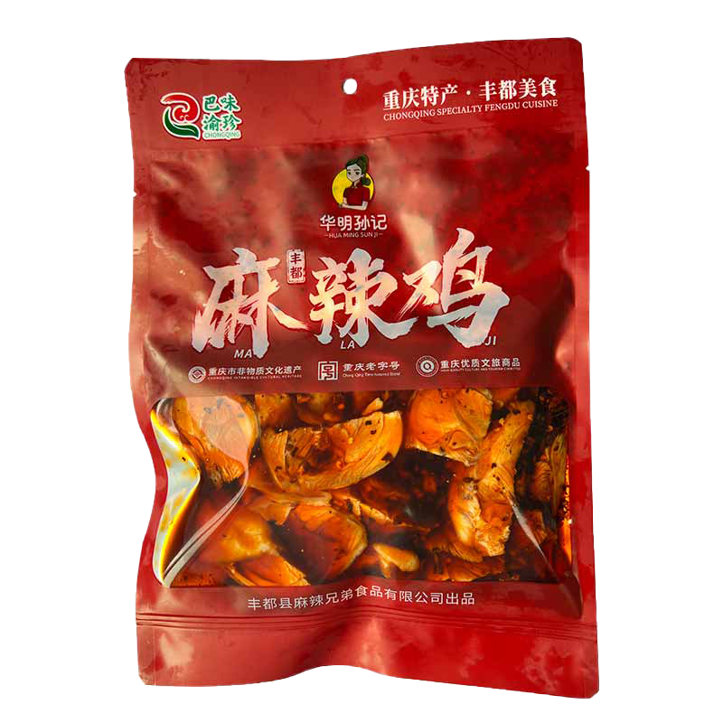 华明孙记正宗丰都麻辣鸡块500g 跑山鸡精品去头去脖重庆老字号重庆非遗 麻辣鸡500g，买1斤送1斤 ￥69