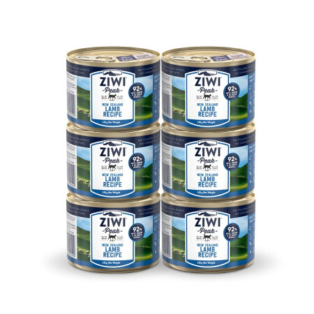 ZIWI 滋益巔峰 貓罐頭185g*6罐羊肉味主食零食濕糧成貓幼貓通用新西蘭原裝進口 券后90元