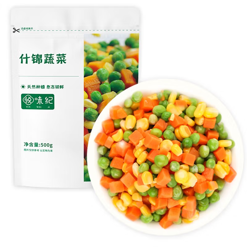 YUEWEIJI 悅味紀(jì) 0添加 什錦蔬菜500g 歐式雜菜 混合菜丁 新鮮冷凍蔬菜速食 16.9元