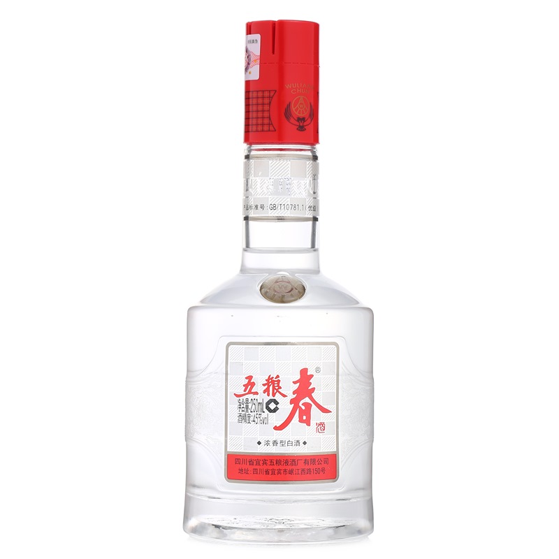 WULIANGYE 五粮液 五粮春 45%vol 浓香型白酒 250ml 单瓶装 75.82元（需买2件，需用券）