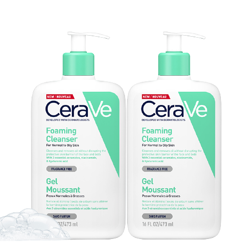 CeraVe 适乐肤 氨基酸啫喱洁面乳 473ml*2+赠洁面30ml*3+定制保温杯+手持镜 151元（需买2件，需用券）