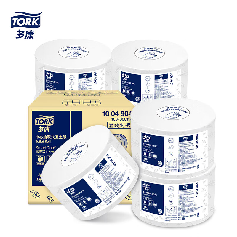 TORK 多康 中心抽有芯大卷纸 2层520节 8卷 63.75元（255元/4件，双重优惠）