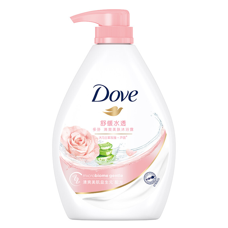 Dove 多芬 清爽美肤系列舒缓水透沐浴乳 730g 券后23.41元