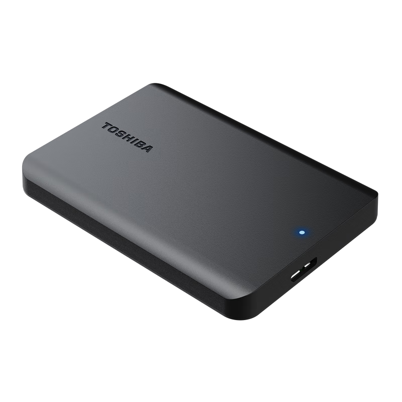 （TOSHIBA）东芝 新小黑a5 移动硬盘1t 2t 4t 可接手机 mac usb3.2 可加密 套餐7 469元包邮