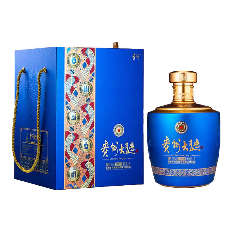 plus:茅台 贵州大曲 似水流年 大曲1.5L*1 单坛装 53度 酱香型白酒 601.72元（需领券）