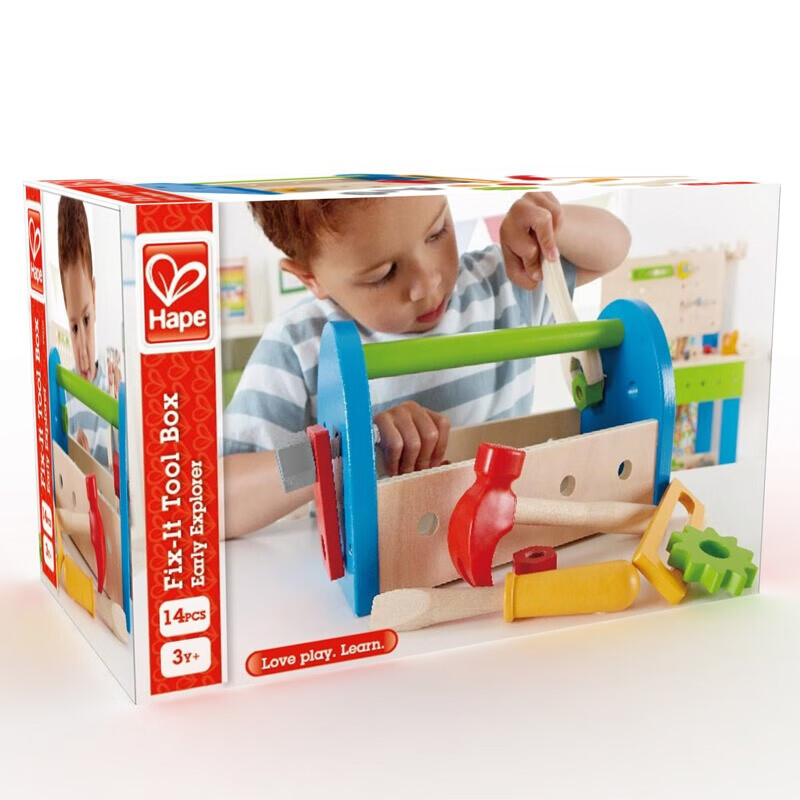 Hape 积木玩具 我的第1个工具盒E3001 券后69元