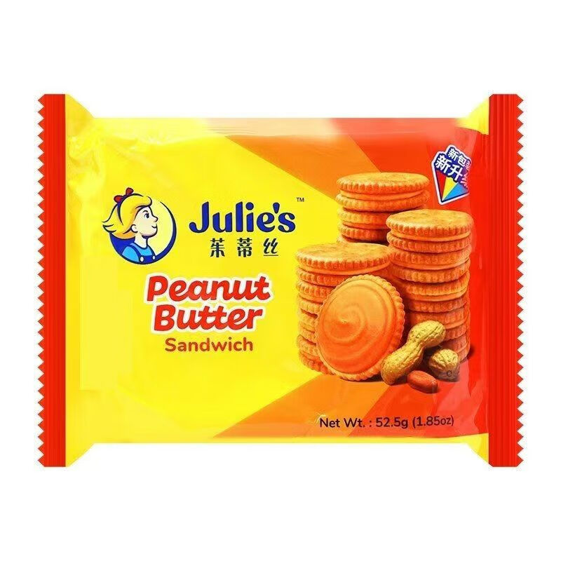 Julie\'s 茱蒂絲 花生醬三明治餅干 315g (52.5g*6) 22.67元