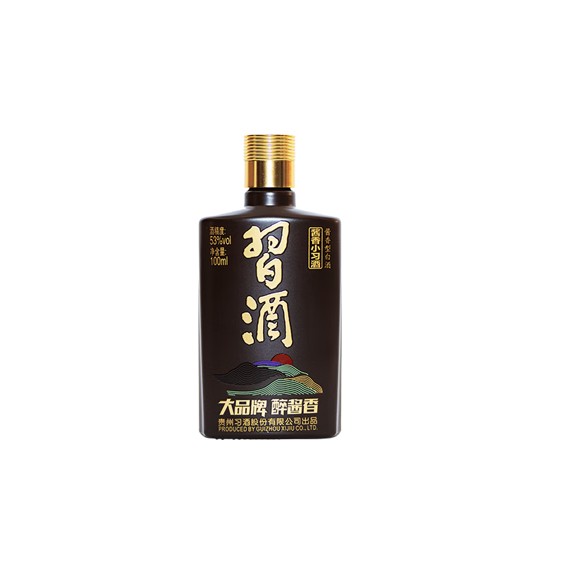 需試用：習(xí)酒 醬香小習(xí)酒 高度醬香型白酒 小酒版 53度 100mL 1瓶 光瓶裝 29.9元