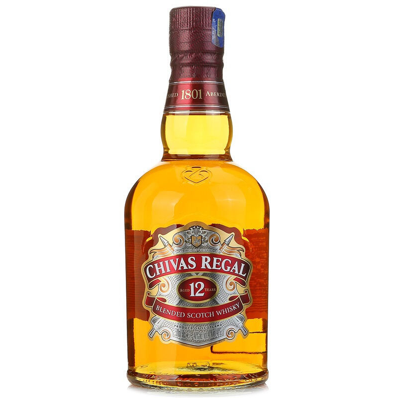 CHIVAS 芝華士 12年 調(diào)和 蘇格蘭威士忌 40%vol 500ml 82.46元（需買2件，需用券）