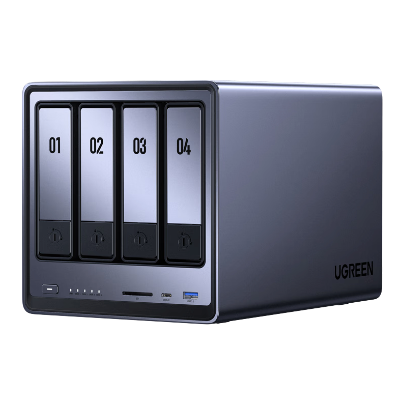 UGREEN 綠聯(lián) DXP4800 四盤位 私有云NAS存儲（Intel N100、8GB） 券后1553.37元