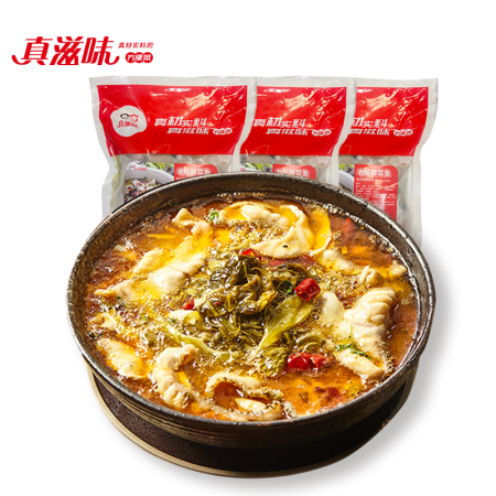 真滋味 預(yù)制菜 黑魚片酸菜魚 600g 19.38元（需買3件，需用券）