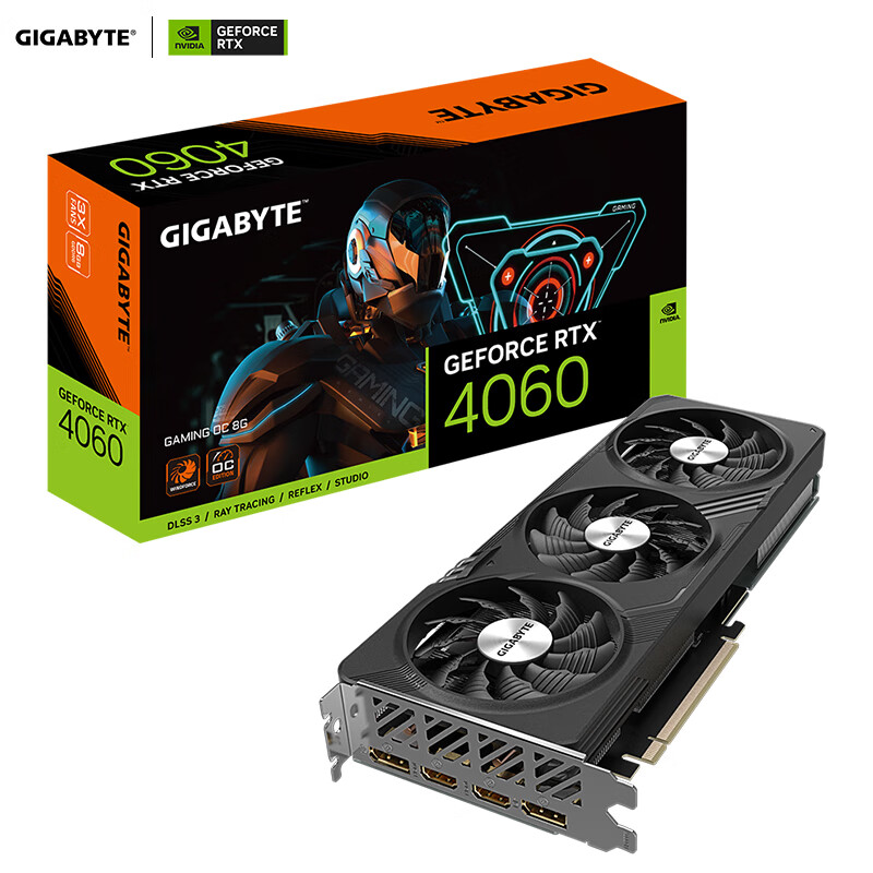 限移動(dòng)端：GIGABYTE 技嘉 RTX 4060 GAMING OC 8G 魔鷹 顯卡 券后2330.04元