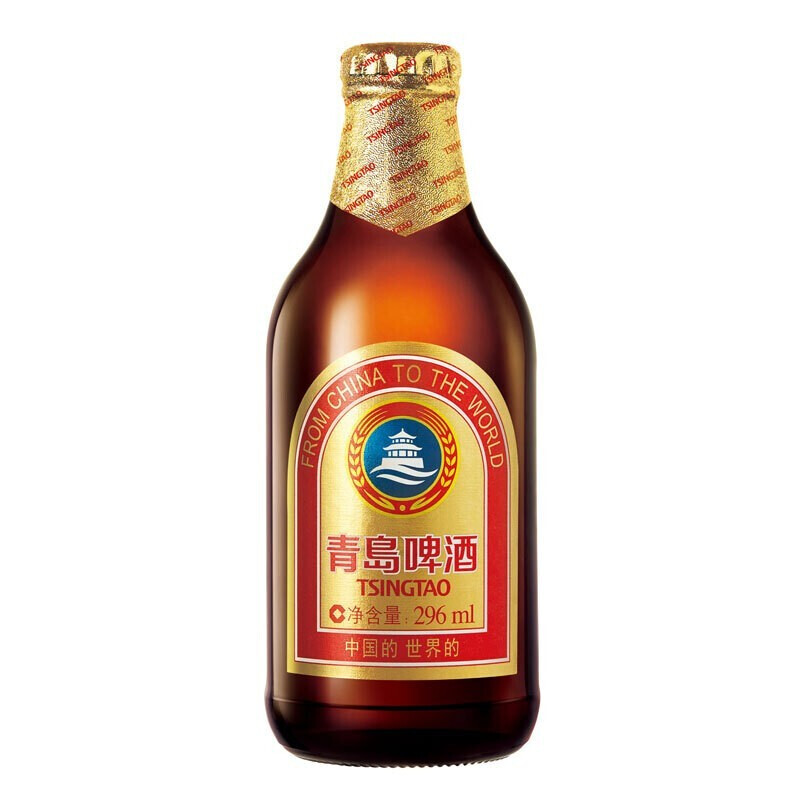 TSINGTAO 青島啤酒 精釀系列 金質(zhì)小棕金低溫釀造296ml*6瓶 嘗鮮裝 秋日出游 25.42元