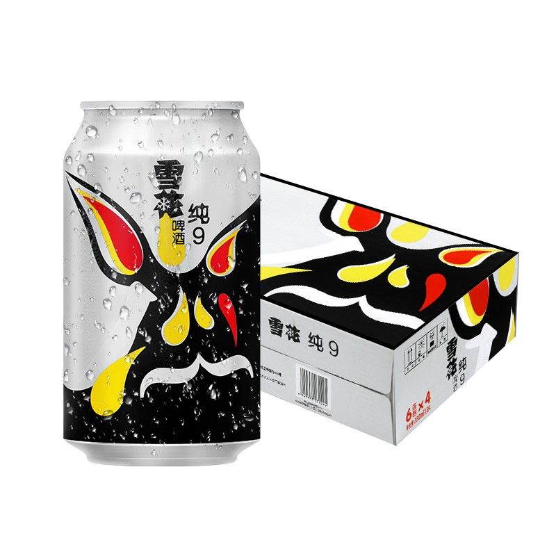 SNOWBEER 雪花 纯9啤酒 330ml*24听 39.9元