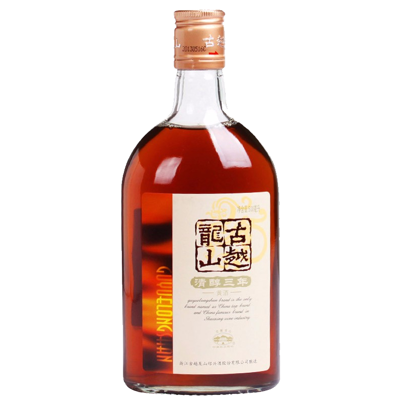 Plus會(huì)員：古越龍山 清醇三年 半甜型 紹興黃酒 500ml 單瓶裝 17.8元（合8.9元/件）