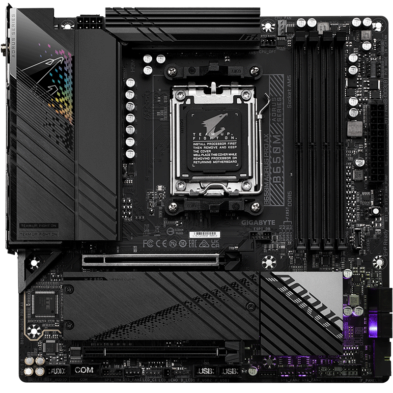 再降價、plus:技嘉（GIGABYTE） 電競雕WIFI B650M AORUS PRO AX 主板DDR5支持AMD CPU AM5 7800X3D WIFI6暢玩黑神話悟空 1144.41元