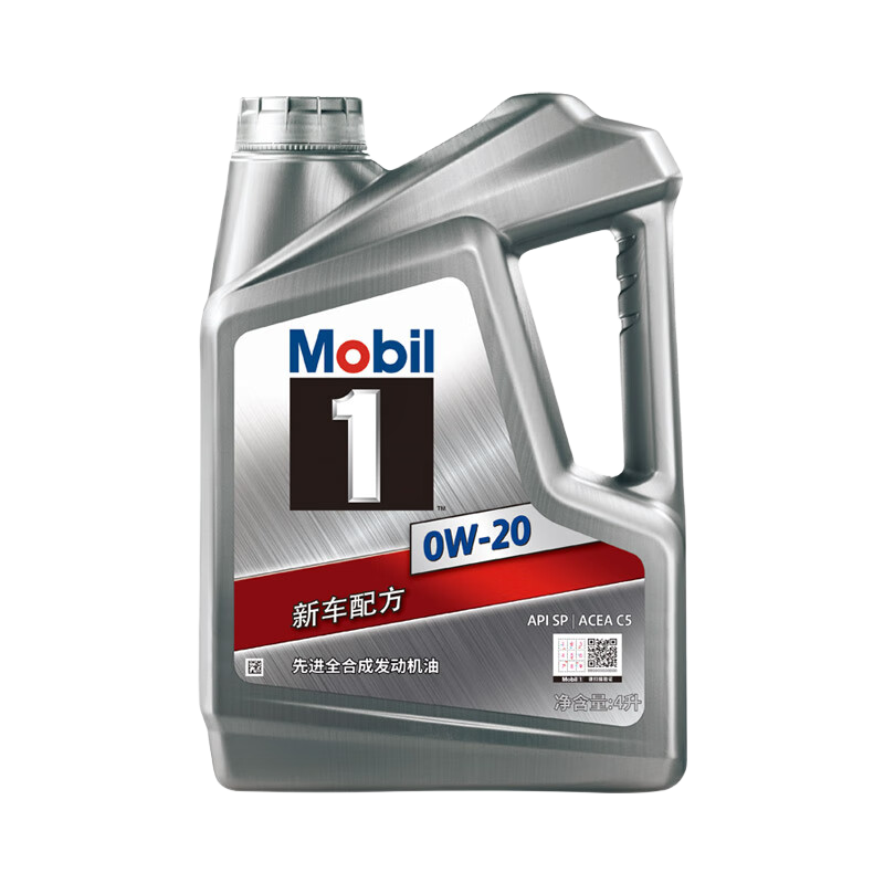 Mobil 美孚 1號(hào) 新車配方 0W-20 SP 全合成機(jī)油 4L 216.11元