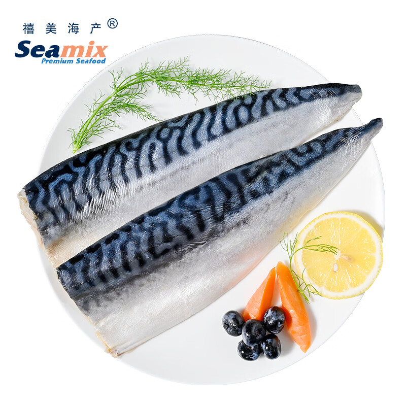 Seamix 禧美海產(chǎn) 冷凍挪威青花魚片1kg 獨(dú)立包裝3-4袋 44.9元