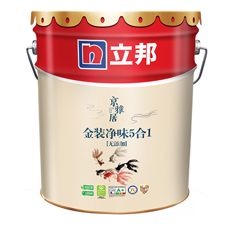 PLUS會員: 立邦 乳膠漆 京雅居金裝凈味5合1 18L 405.99元包郵（需湊單）