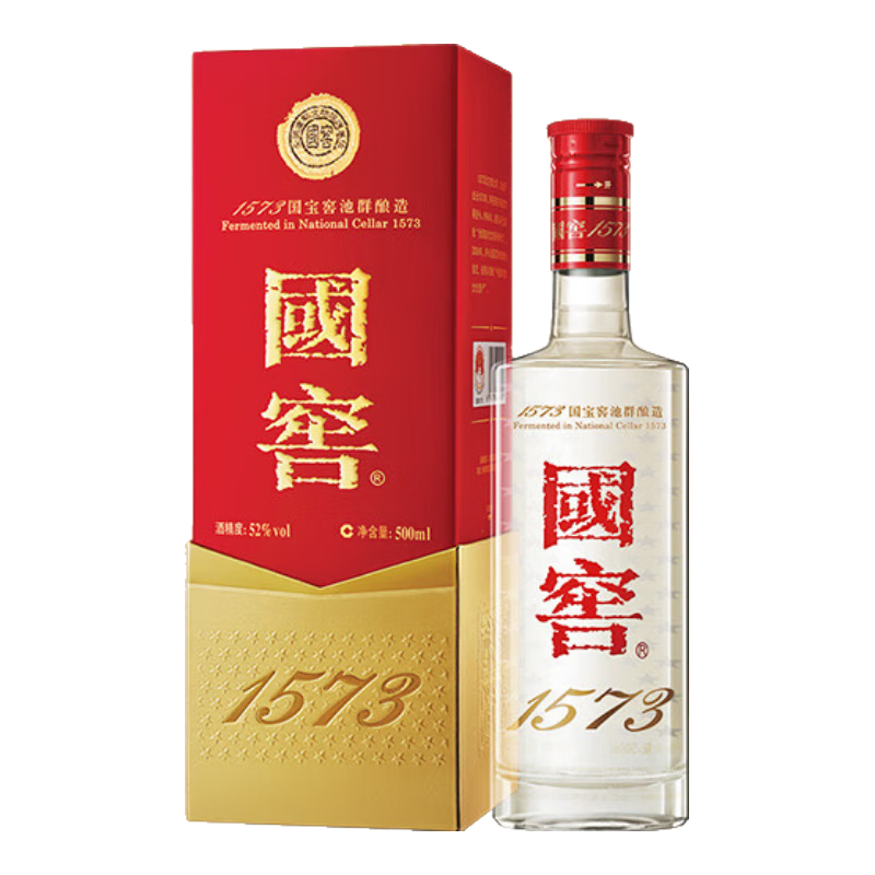 plus會(huì)員:瀘州老窖國窖1573 濃香型高度白酒 52度 500mL 1盒 882.91元（需領(lǐng)券）