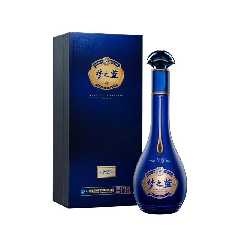 YANGHE 洋河 梦之蓝M6+ 52度 550ml 单瓶装 绵柔浓香型 券后743元