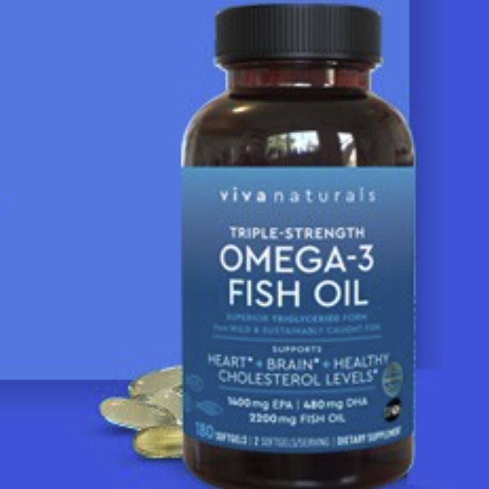 Viva Naturals Omega-3深海鱼油软胶囊 180粒 366.33元（需买3件，需用券）