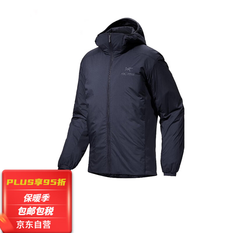 京东PLUS：ARC\'TERYX 始祖鸟 Atom Hoody 男子轻量保暖外套 蓝黑色 券后1964.05元