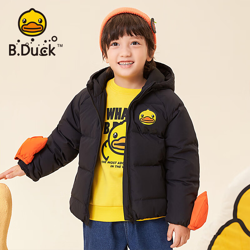 京东PLUS：B.Duck 小黄鸭 儿童加厚羽绒服 111.99元（双重优惠）