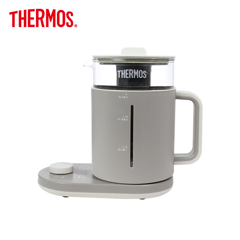 京东百亿补贴：THERMOS 膳魔师 EHA-1613E-B 养生壶烧水壶 1.2L 185元