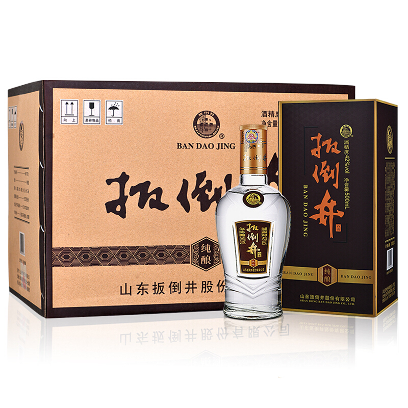 扳倒井 纯酿 42%vol 浓香型白酒 500ml*6瓶 37.01元（双重优惠）